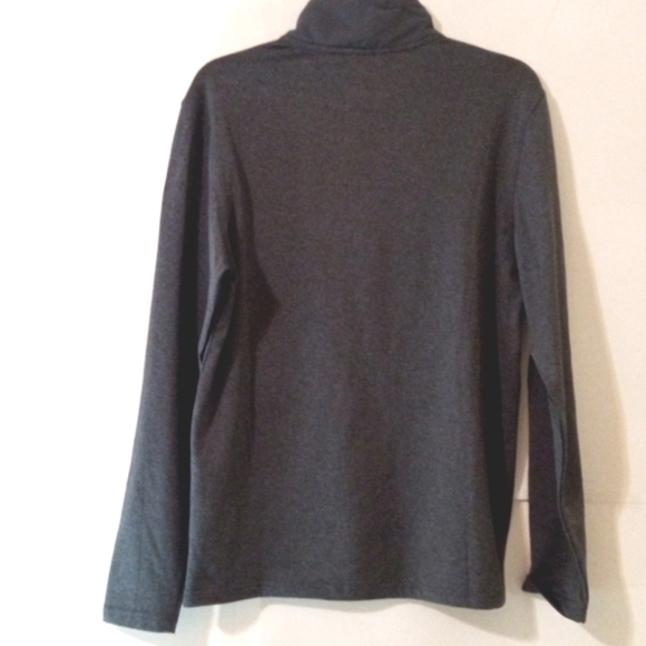 MOTION MEN'S ATHLEISURE GRAY LONG SLEEVE QUARTER ZIP PULLOVER SIZE SMALL NWT - Picture 2 of 7